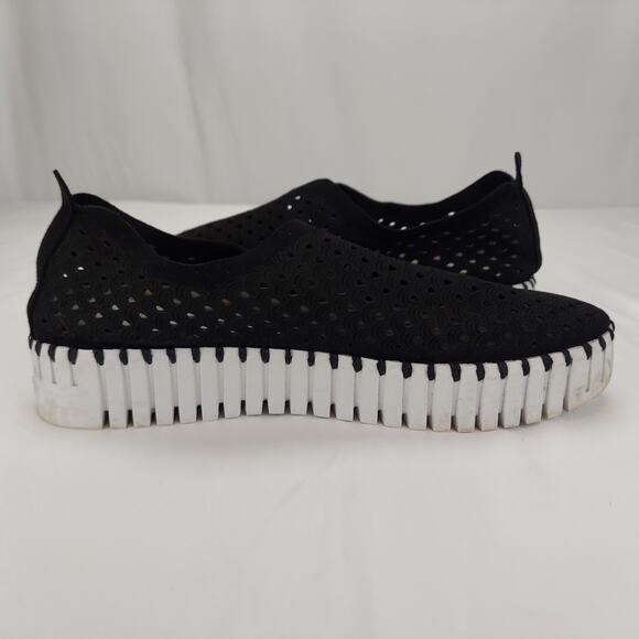 Ilse Jacobsen Hornbaek Tulip Women's Black Slip-on Comfort Sneakers Size 41 - Picture 6 of 9